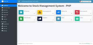 stock management system in php oop with