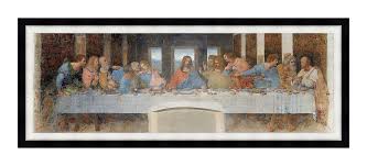 Last Supper 8x24 Framed Art