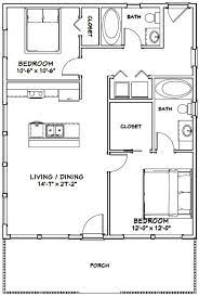 28x34 House 2 Bedroom 2 Bath 952 Sq Ft