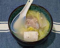 napa cabbage tofu pork bone soup stew