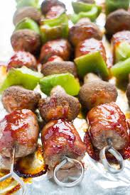bbq sausage kabobs in the oven