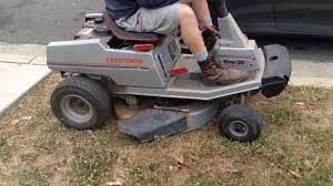 Find great deals on ebay for craftsman mower. Craftsman Ii Riding Lawnmower 30 10 Hp Rear Engine Model 502 255090 Youtube