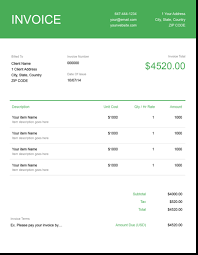 Invoice Template Create And Send Free Invoices Instantly