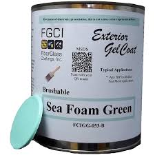 Sea Foam Green Brushable Exterior Gelcoat 1 Quart