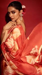 ethnic fl red saree