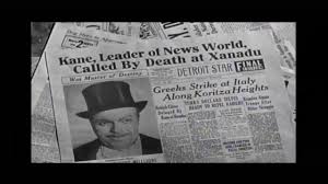 I know this is an 'entertainment blog' and as such i tend not to introduce topics that fall outside of the sphere of the technical aspects of movie making and the artists therein. Citizen Kane 1941 News On The March Youtube