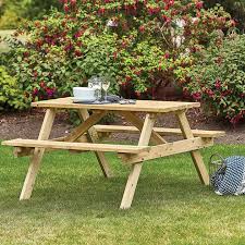 Oxford 4 Seater Wooden Picnic Bench