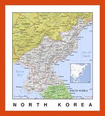 political map of north korea maps of