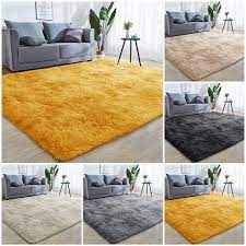 fluffy rugs anti slip large gy rug