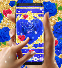 blue golden rose live wallpaper apk for