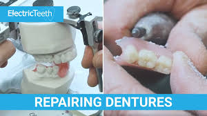 repairing broken dentures false teeth