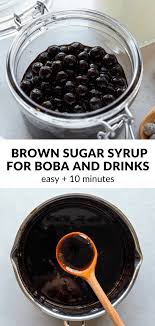 brown sugar syrup for boba and milk tea