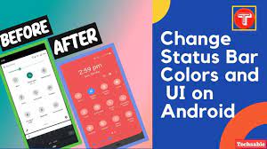 how to change status bar color on