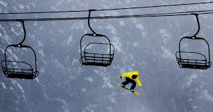tourist trapped on ski lift escapes