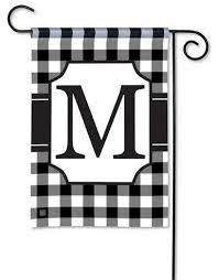 Check Monogram M Garden Flag