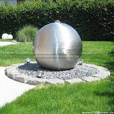Stainless Steel Sphere Water Feature