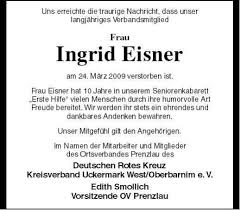 Ingrid Eisner-am 24. März 2009 | Nordkurier Anzeigen - 005903487201