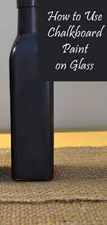 How To Use Chalkboard Paint On Glass