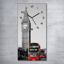 Glass Wall Clock 30x60 Silent Large