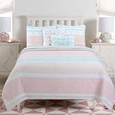 White Cotton Twin Quilt Bedding Set