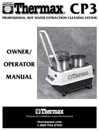 thermax cp3 owner s operator s manual