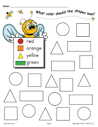 On this page, you will find everything you need to learn geometric shapes in kindergarten, other preschool institutions or at home. 6 Bee Themed Shapes Coloring Pages Supplyme