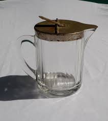 Vintage Small Glass Pitcher Or