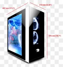 This is very true and i did experiment with that a bit, but ultimately i preferred the cleaner look of the full transparent window. Transparent Lcd Side Panel Diy Transparent Background Ibuypower Snowblind Pro Free Transparent Png Clipart Images Download