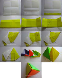 how to make a paper pyramid origami