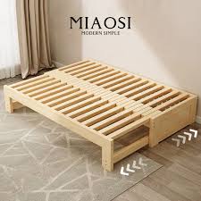 solid wood single bed extendable bed