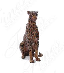 bronze statues bronze cheetah statue