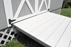 I am making a set of ramps so i can pull my riding mower in and out of my truck. How To Build A Shed Ramp