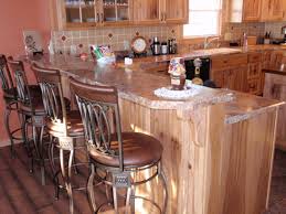 The only con to using pine is that it is a fairly soft wood and can dent and scratch easily. Rustic Hickory Kitchen Cabinets Barhorst Woodworks