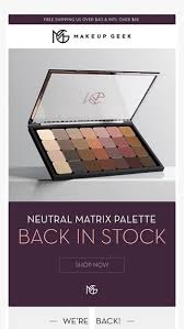 matrix neutral palette makeup geek