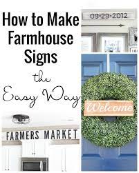 how to make painted farmhouse signs the