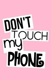 don t touch my phone text hd wallpaper