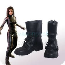Details About Alita Battle Angel Alita Women Cosplay Shoes Black Boots Cos Shoes Custom Made