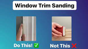 how to sand window trim like a pro