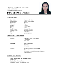 A clean and timeless presentation that stands out in almost any situation. Resume Examples Philippines Resume Ixiplay Free Resume Basic Resume Examples Simple Resume Format Basic Resume