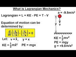 Physics 68 Lagrangian Mechanics 1 Of