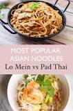 Are Pad Thai noodles the same as lo mein noodles?