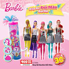 Mykingdom - BÚP BE ĐỔI MÀU BARBIE – PHIÊN BẢN COLOR BLOCK Mã sản phẩm:  GTR94 Giá bán 579K giảm còn 405k Mua ngay tại: https://www.mykingdom.com.vn/ bup-be-doi-mau-barbie-phien-ban-color-block-gtr94.html Búp bê Barbie® Color  Reveal ™
