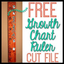 Free Diy Growth Chart Ruler Cut File
