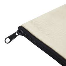 cotton canvas zipper cosmetic bag