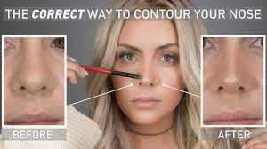 the correct way to contour your nose