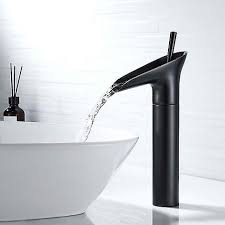 Black Bathroom Faucet Waterfall Faucet
