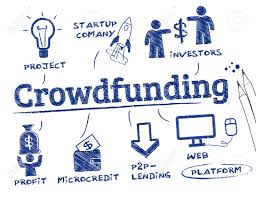 Crowdfunding Concept Chart With Keywords And Icons