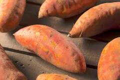 How do you cook a sweet potato without it turning black?