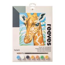 Giraffe Reeves Paint By Numbers Art World Online Ltd