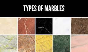 types of marbles clification by